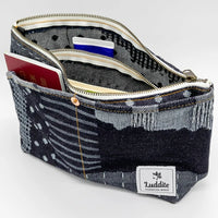 Okayama Denim Large Pouch - Patchwork Mosaic