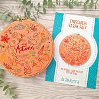 Hello Autumn Embroidery Cloth