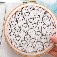 Ghosts Spooky Halloween Embroidery Cloth
