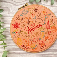 Hello Autumn Embroidery Cloth