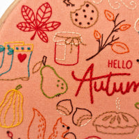 Hello Autumn Embroidery Cloth
