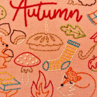 Hello Autumn Embroidery Cloth