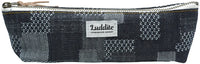 Okayama Denim Boat Pouch - Patchwork Grid