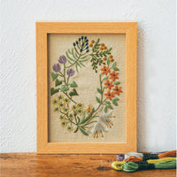Framed Summer Embroidery Kit by Alice Makabe