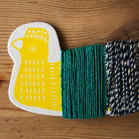 Hand-Spun Twine - Green & Navy