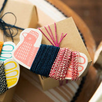 Hand-Spun Twine - Navy & Pink