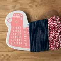 Hand-Spun Twine - Navy & Pink