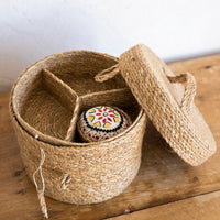 Sewing Basket & Pin Cushion Set