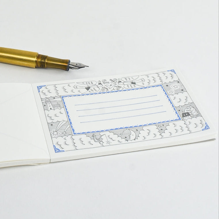 Cloud-Top Post Office Memo Set