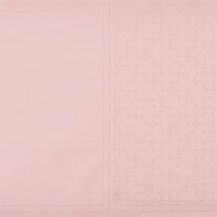 Linen/Cotton Sashiko Panel - Dusty Pink Crosses