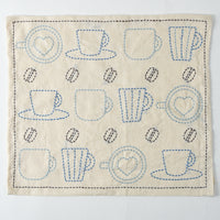 Coffee Sashiko Cloth