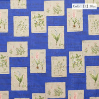 Suzuko Koseki Cotton 1/2 yd - Botanical Cards