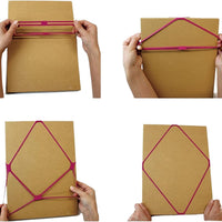 Classic 4-Corner Rubber Bands, Set of 2