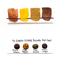 Earth-Ocher Palette Watercolor Dot Cards