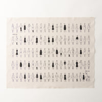 100 Ladies with Pets Embroidery Cloth