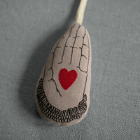 Heart in Hand Lavender Token