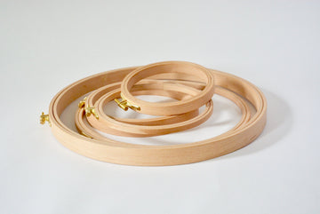Wood Embroidery Hoops, 16mm