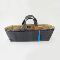 Waxed Canvas Work Bag, Blue Tassel