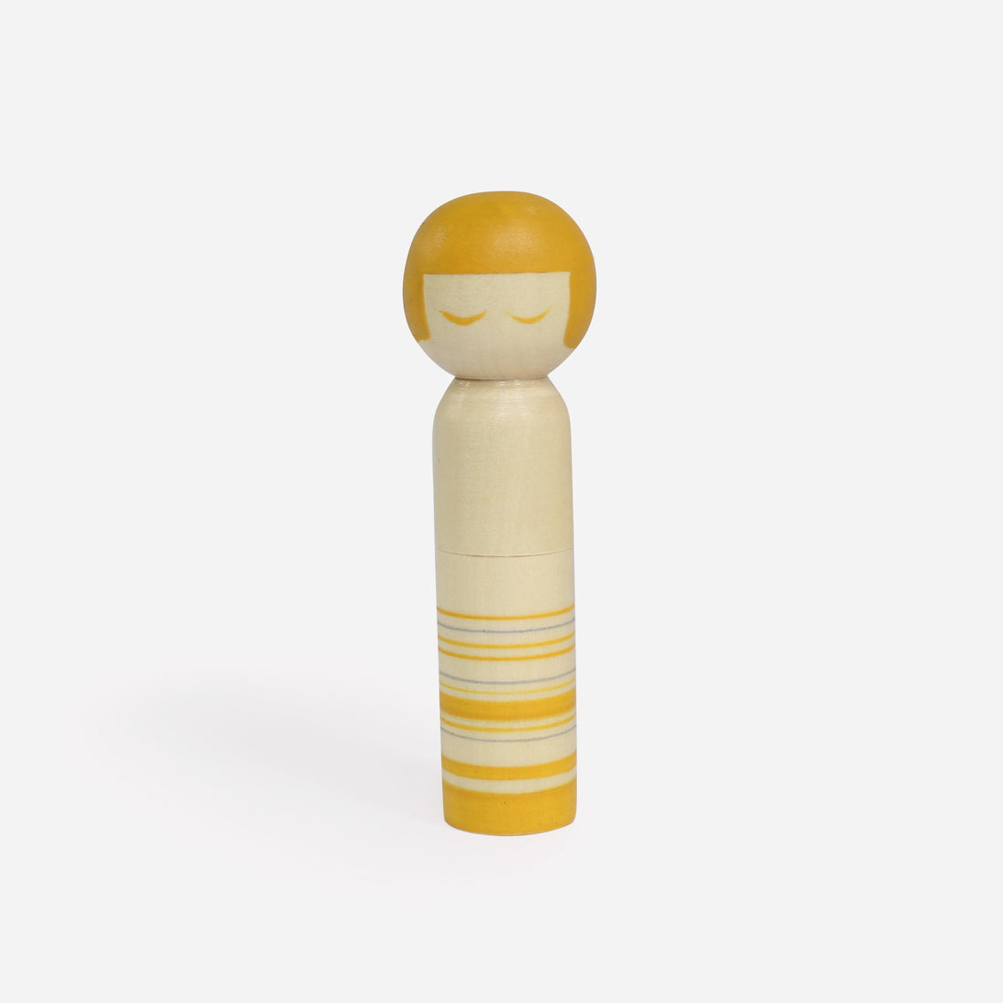 Kokeshi Doll Pin Cushion, Yellow