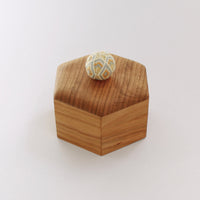 Hexagonal Temari Box, Yellow