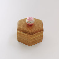 Hexagonal Temari Box, Pink