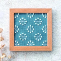 Octagram Ji-sashi Embroidery Kit with Frame