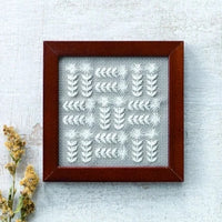 Nine Patch Ji-sashi Embroidery Kit with Frame