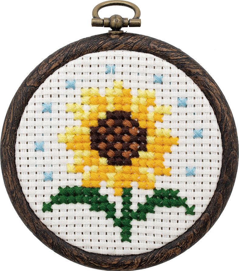 Handcrafted Mom Cross Stitch Greeting Card