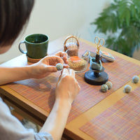 Hexagonal Temari Box, Green