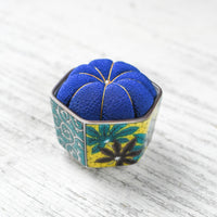 Kutani Pin Cushion, Indigo Yoshidaya