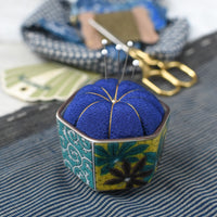 Kutani Pin Cushion, Indigo Yoshidaya