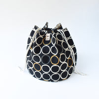 Asa Bucket Bag, Gold Circles Edition