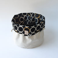 Asa Bucket Bag, Gold Circles Edition