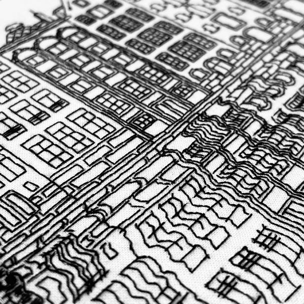 Gingerbread Houses of Amsterdam Embroidery Kit