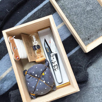 Sewing Kit in Wooden Box