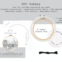 NYC Subway Embroidery Kit