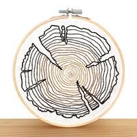 Tree Rings Embroidery Kit