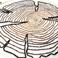 Tree Rings Embroidery Kit