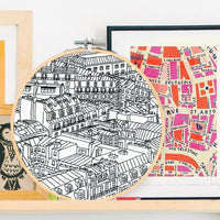 Paris Rooftops Embroidery Kit