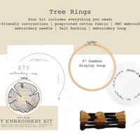 Tree Rings Embroidery Kit