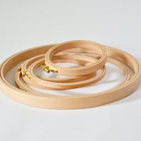 Wood Embroidery Hoops, 24mm