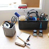 Waxed Canvas Work Bag, Blue Tassel