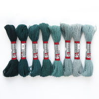 Appletons Darning Wool Gradient, Green Blue
