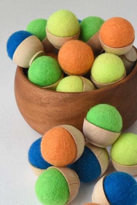 Wee Neon Wool Pin Cushion
