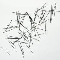 Black enamelled sewing pins