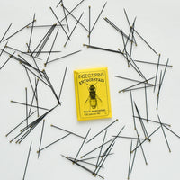 Black enamelled sewing pins