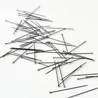 Black enamelled sewing pins