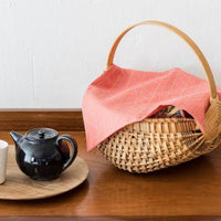 Linen/Cotton Sashiko Panel - Navy Crosses