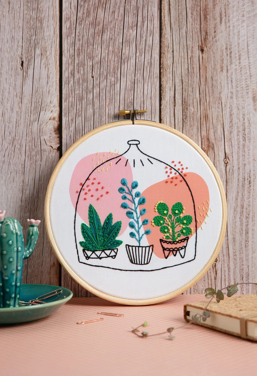 Glass Garden Embroidery Kit