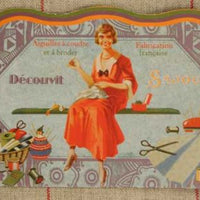 Needle Book - Seamstress in Red